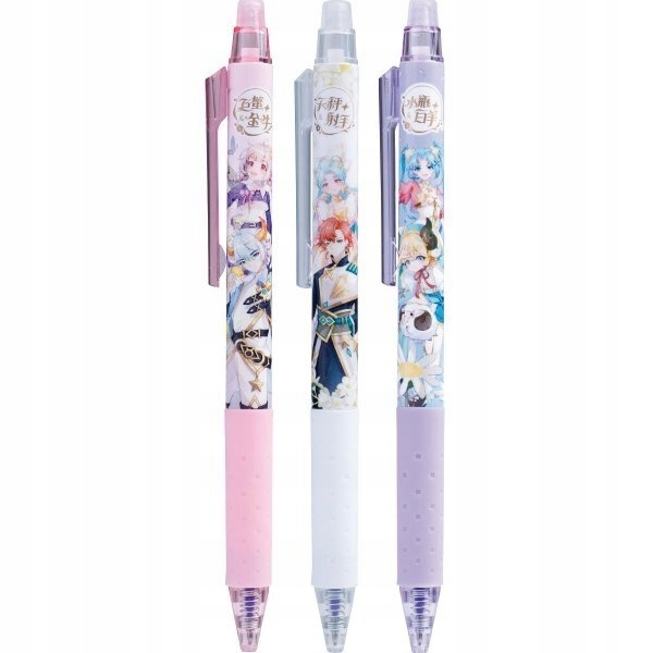 Długopis wymazywalny automatyczny 0,5mm nieb. Korean Flower Manga MGAKPJ2606 KP36